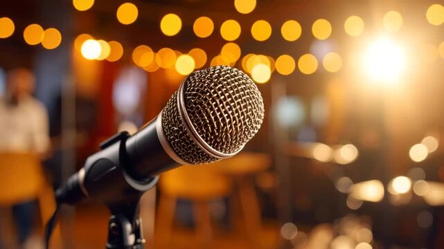 Microphone spotlight performance