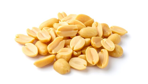 Pile of shelled peanuts