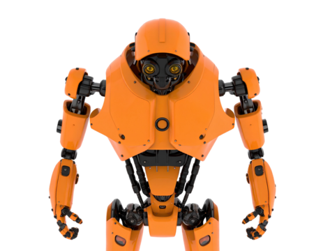 orange robotic arm