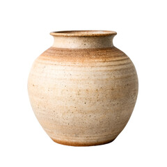 clay jug isolated on white