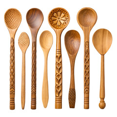 wooden kitchen utensils