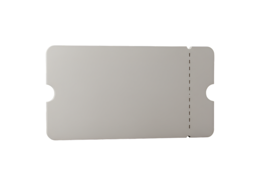 Isolated Ticket Illustration On A Transparent Black Background