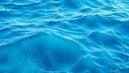 Fototapeta premium Abstract blue and teal ocean wave texture; perfect web banner background, pattern, curve