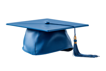 Graduation cap on a transparent background