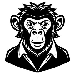 Fototapeta premium head of a monkey man