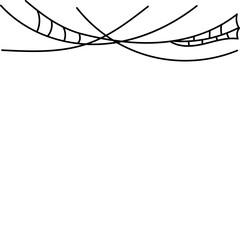 Halloween Spider Web Header