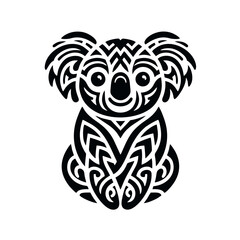 Obraz premium Tribal Koala Bear Design Illustration