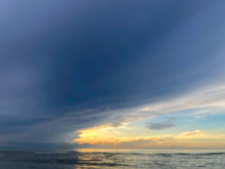sunset over the sea