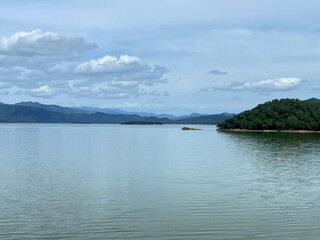 lake and mountains