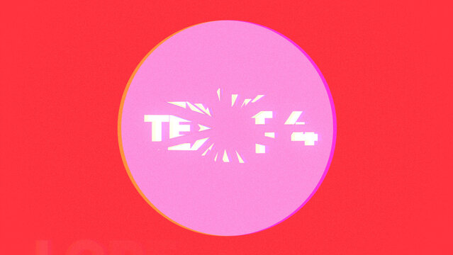 Bold Big Text Break Logo Reveal Animation Wide