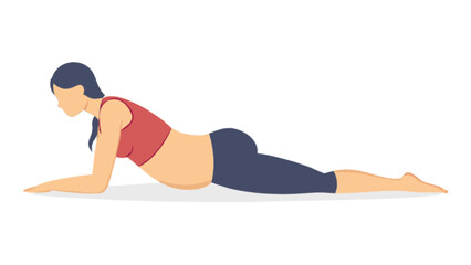 Pregnancy yoga pose tutorial for prenatal exercise and healthy pregnancy fitness routine and stretching guide