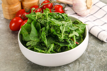 Arugula and spinach mix salad
