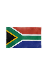 South African Flag Illustration on a Transparent Isolated Background