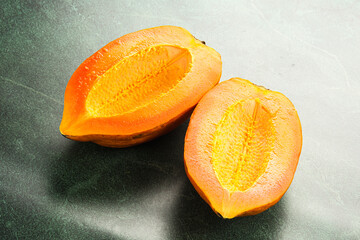 Ripe sweet tropical exotic papaya