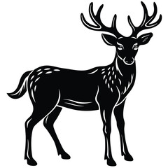 Obraz premium Deer Silhouette