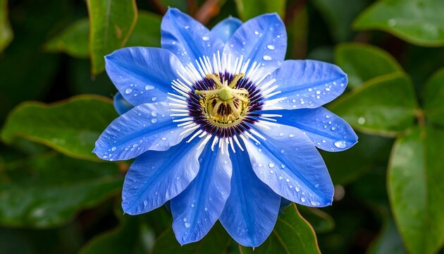 Close-up of a vibrant blue flower