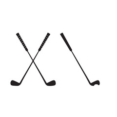 golf club flat icon. golf stick for sports apps, websites and design element. vector illustration on transparent background.