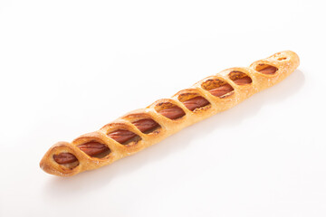 マスタード　ソーセージ　パン