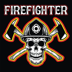 Firefighter T Shirt Design T Shirt Print Template, Typography Design For Shirt, Mugs, Iron, Glass, Stickers, Hoodies, Pillows, Phone Cases, etc