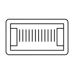 Abstract geometric pattern with clean barcode like lines