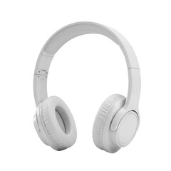 White Wireless Headphones Illustration On Transparent Isolated Background