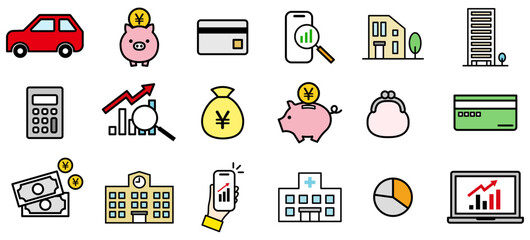 ライフステージ向けのアイコンセットカラー