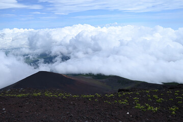 Climbing Mount Fuji, Shizuoka, Yamanashi, Japan