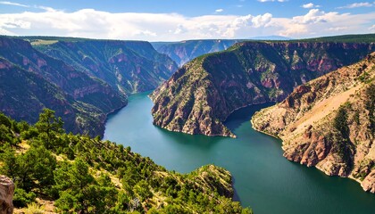 Obraz premium Canyon River Scenic View