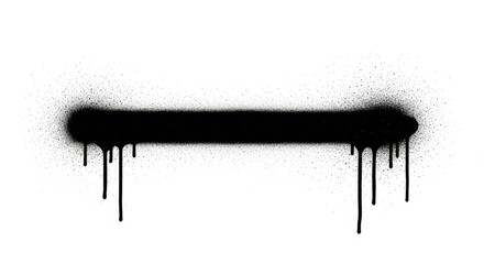 Black Spray Paint Drips Texture