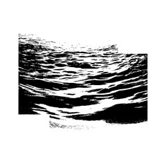 Black and white water wave texture pattern abstract ocean sea surface background vector illustration graphic design