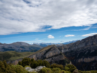 mountain landscape with blue sky