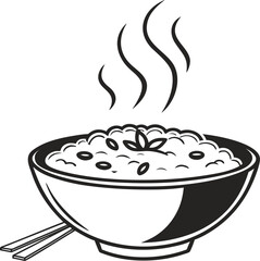 vector illustration of a cooking pot