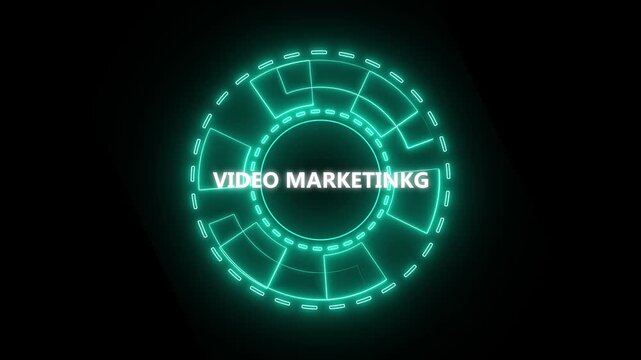 Internet, business, Technology and network concept. Video marketing and advertising concept on screen.