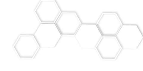 Futuristic 3D White Light out line hexagon Geometric Structure Featuring Abstract Polygonal Honeycomb Pattern, Technology-Inspired Design, and a Luxurious, Modern Vector Background for Innovation