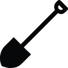 shovel vector icon illustration