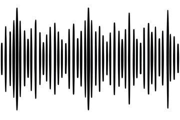 Abstract stylized audio waveform visualization with vibrant colors