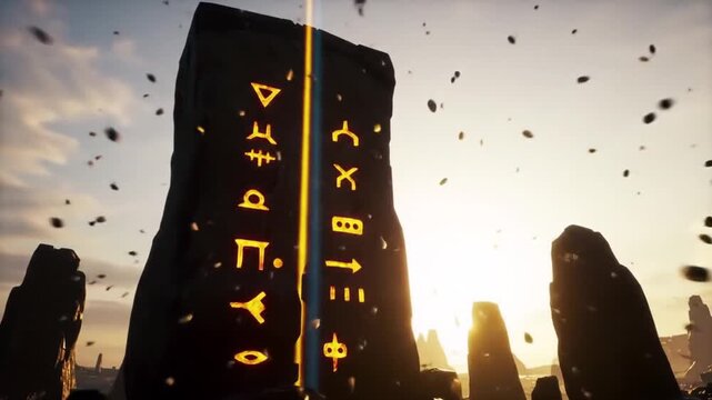 Glyphway Monolith Aligns With Rising Solar Signal
