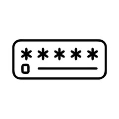 Strong Password Tips Icon – Cybersecurity and Safe Login Guideline Symbol