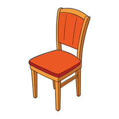 A dining chair with a sturdy frame, comfortable seat, and supportive backrest, designed to complement any table and create a cozy, stylish atmosphere for meals.
