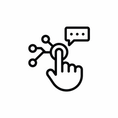 Interactive communication network connection icon