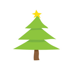 christmas tree vector illustration