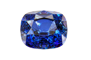 Fototapeta premium A blue gemstone with a diamond shape
