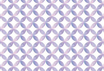 水彩の和柄　七宝柄	
