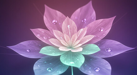 Stylized Glowing Floral Mandala Digital Artwork