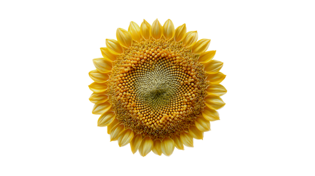 Sunflower Blossom Closeup Golden Yellow Petals Black Background