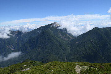 Climbing Mount Senjogatake Yamanashi, Japan