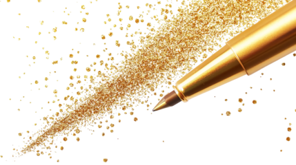 Shiny Gold Pen Glow