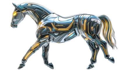 Futuristic Spring Horse
