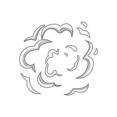 particles dust burst cartoon vector illustration