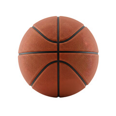 Basketball Texture: Detailed Close-up of a Worn Ball